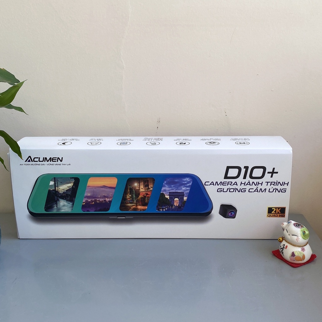 Camera hành trình ô tô MMX Acumen D10+ Full HD màn hình cảm ứng, hỗ trợ thẻ nhớ 32G – BH 6 tháng