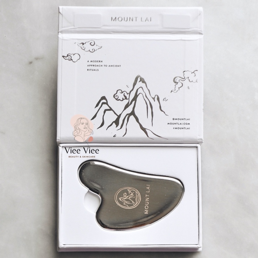 Đá Gua Sha Mount Lai nâng cơ mặt bằng thép không gỉ The Stainless Steel Gua Sha Facial Lifting Tool
