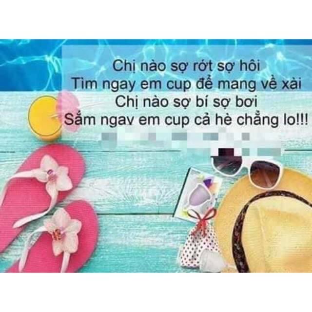 cốc nguyệt san MT cup của Minh Thảo JSC. Hàng chính hãng có 4 tem kiểm định