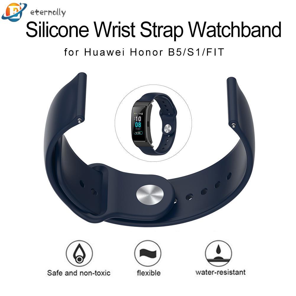Dây Đeo Silicone Thay Thế 11.24 18mm Cho Huawei Honor B5 / S1 / Fit