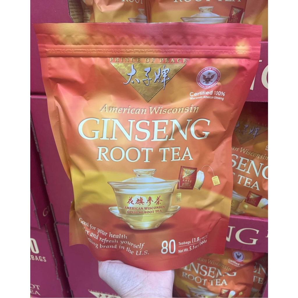 Trà sâm American Wisconsin Ginseng Root Tea Date T8/2025 - EDS Hàng Mỹ