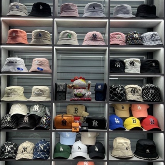 NÓN BUCKET M L B KOREA hot trend, logo thêu nổi, chất liệu cotton Hàn Quốc cao cấp,mềm mịn freesize