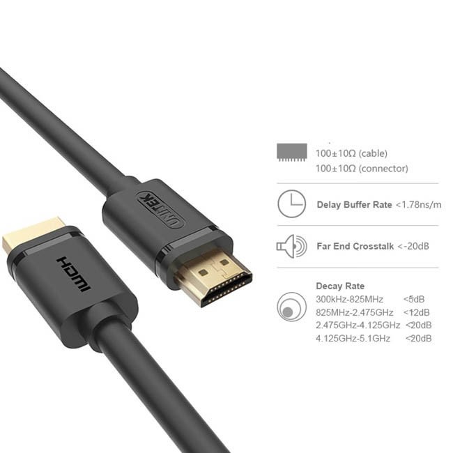 [Mã ELMS5 giảm 7% đơn 300k] Cáp HDMI to HDMI 15m Unitek Y-C143