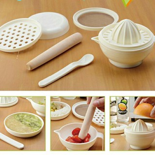 Bộ dụng cụ chế biến ăn dặm kiểu Nhật cho bé
