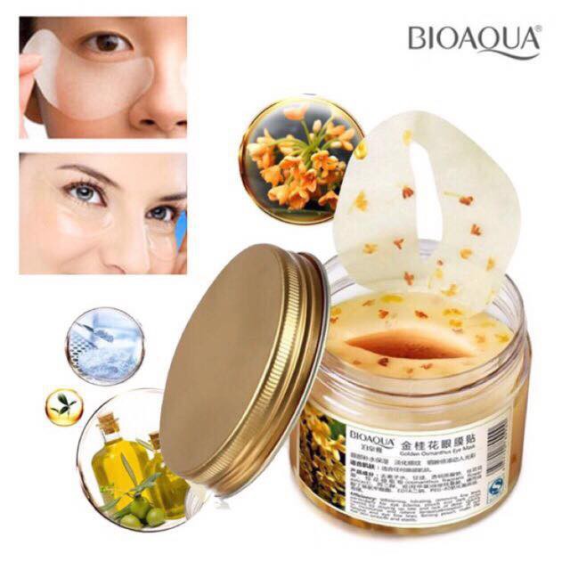 (shop bioaqua) Mặt nạ mắt hoa hồi Bioaqua ( 80 miếng )