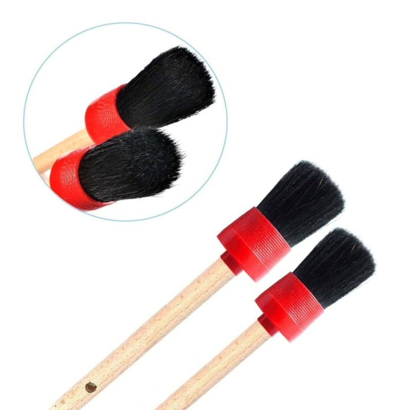 Bộ 11 Bàn Chải Sợi Mềm Vệ Sinh Viền Bánh Xe Máy Đa Năng