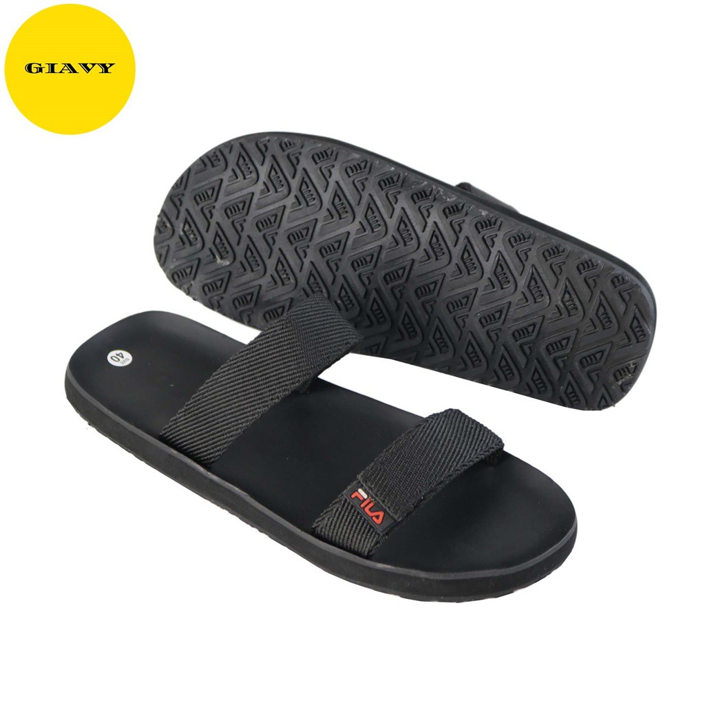 Dép nữ quai nhị vải bố, đế caosu K474 - GIAVY