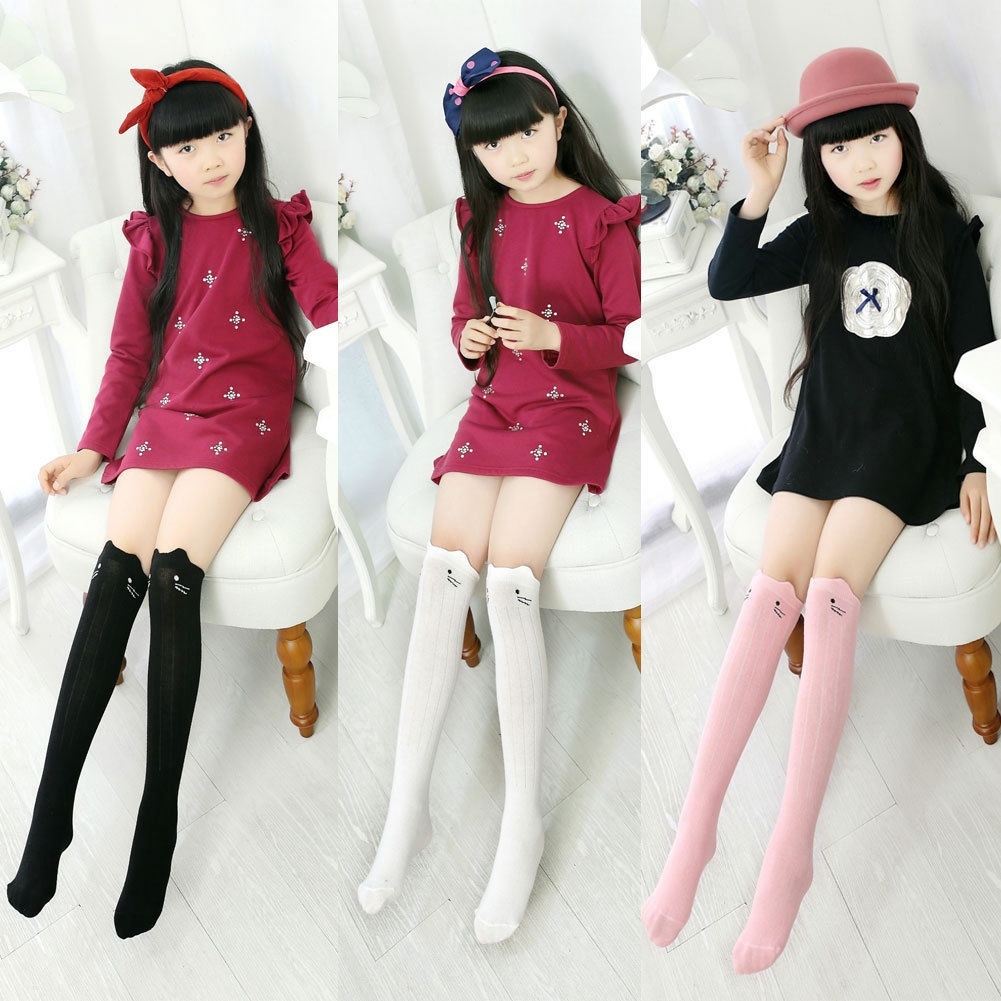 Vớ cotton dài ấm áp cho bé gái