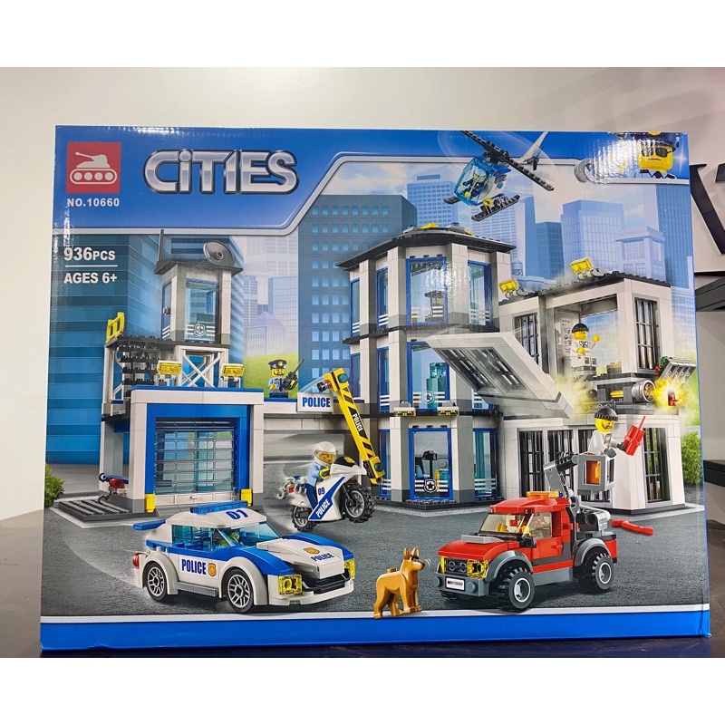 Lắp ráp xếp hình Cities Bela 10660 : Trụ sở cảnh sát thành phố 936 mảnh