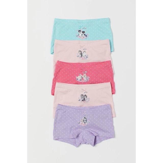 -SET 5 QUẦN CHIP HM CAO CẤP CHO BÉ GÁI -MÃ QBG04-GIAO SET NGẪU NHIÊN