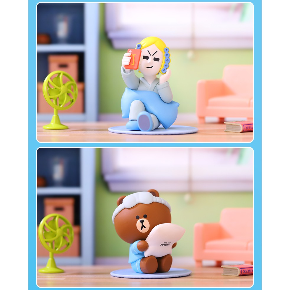 Búp Bê POPMART Dễ Thương Dòng Cuộc Sống Hàng Ngày Dòng LINE FRIENDS