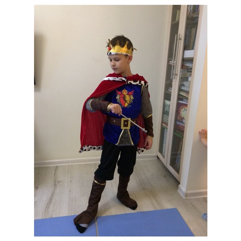 Halloween Hoàng Tử Trang Phục Quần Áo Trẻ Em Cosplay Aladdin King Set