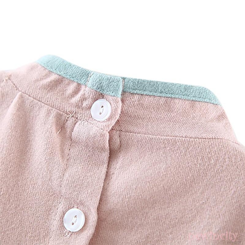 Đầm tay dài phong cách Trung Hoa xinh xắn cho bé gái