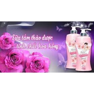 Sữa tắm Thebol thảo dược tinh chất hoa hồng, nước hoa 2 Plus 650g