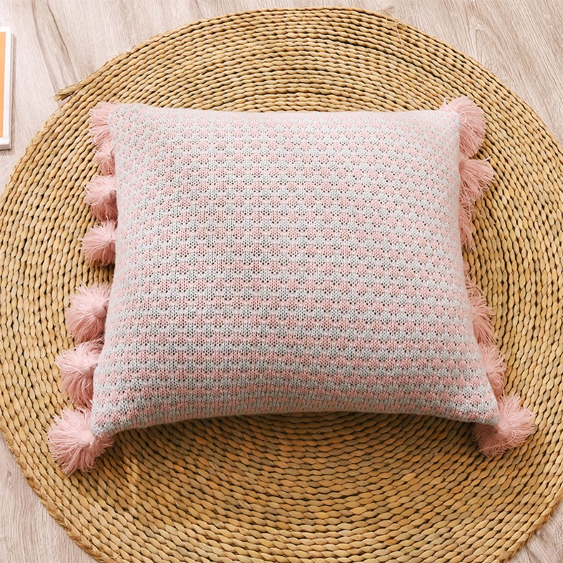 Vỏ Gối 10mk Phối Tua Rua Phong Cách Boho Bắc Âu Trang Trí Nhà Cửa / Ghế Sofa / Phòng Khách / Phòng Ngủ