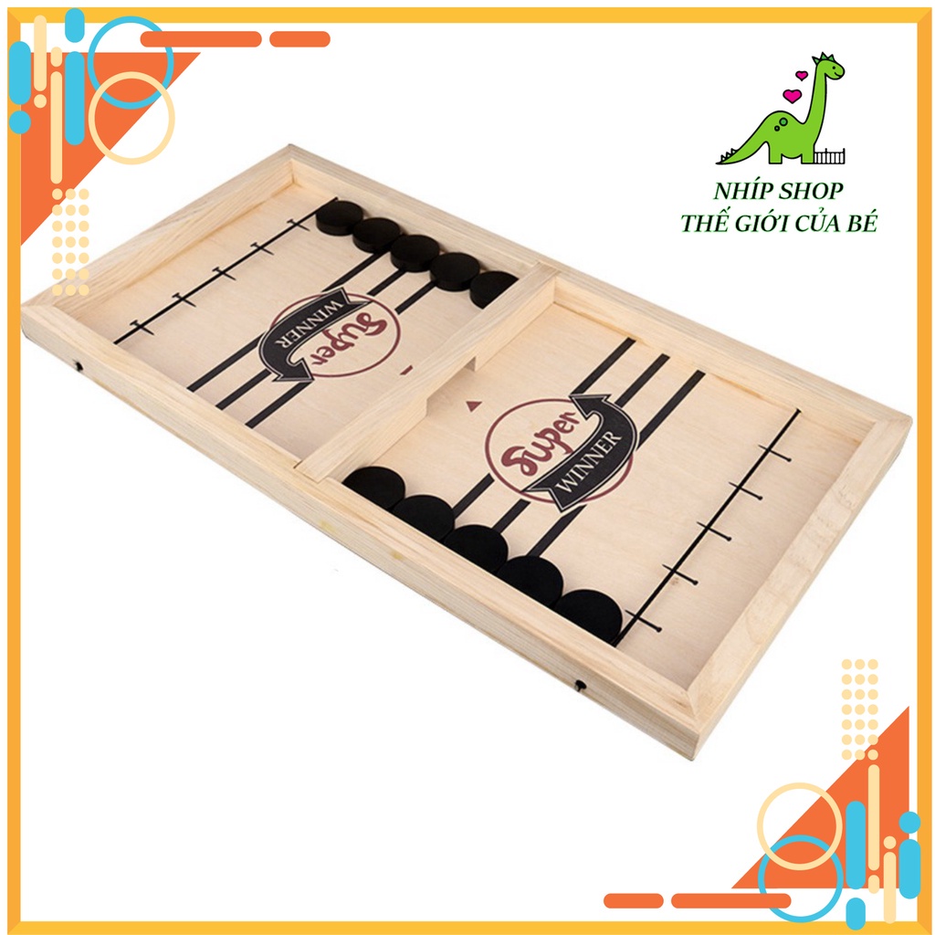 Foosball Winner bàn bắn bi gỗ, đồ chơi bằng gỗ thân thiện môi trường an toàn sức khỏe, Echolic, Slingpuck