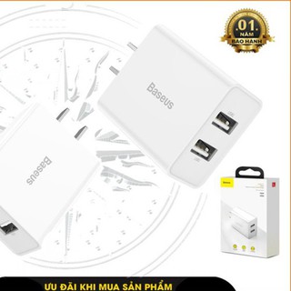 Củ sạc 2 cổng chính hãng Baseus