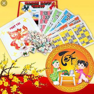 Bộ Cờ Lô Tô Giấy