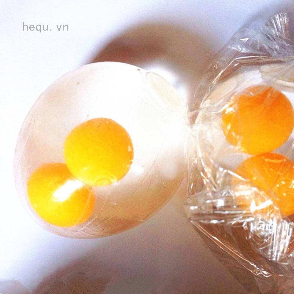 FOLLOW TẶNG 3KHÀNG CÓ SẴN Quả Trứng Trong Suốt Mềm Dẻo Xả Stress 1 Lòng 2 Lòng Đỏ Đồ Chơi Giảm Căng Thẳng CHỌN MẪU