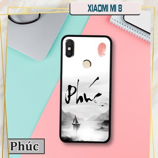 Ốp lưng Xiaomi Mi 8 - chữ thư pháp