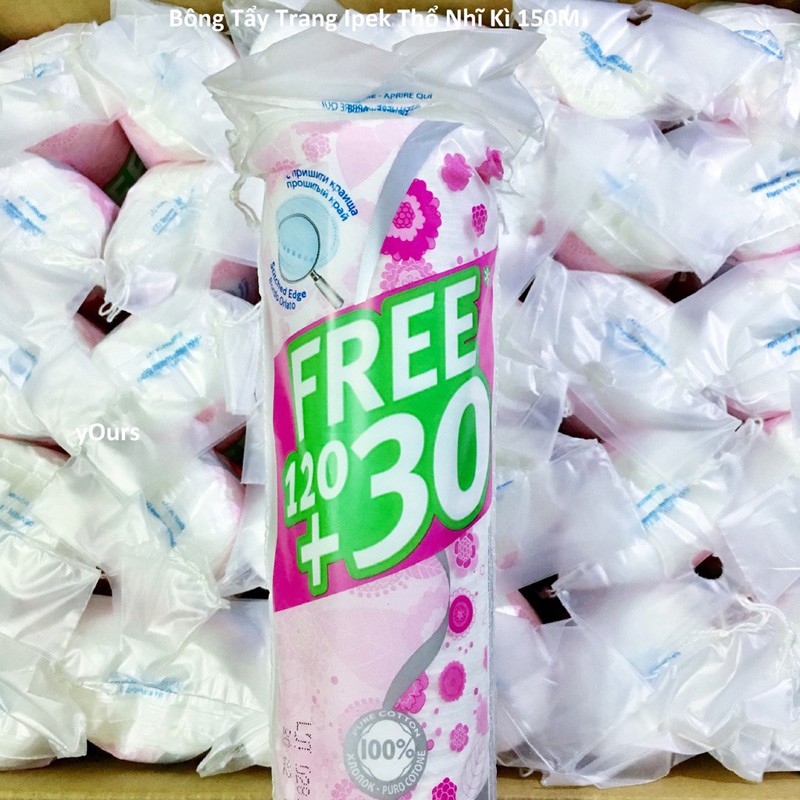 Bông tẩy trang Ipek 130 miếng chăm sóc da tiện dụng | BigBuy360 - bigbuy360.vn