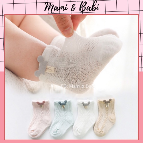 Tất Lưới Tai Gấu Cho Bé