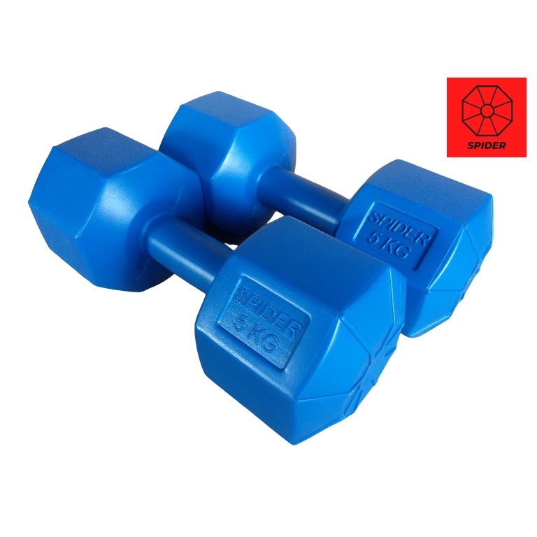 Bộ 2 tạ tay nhựa VN 5Kg bát giác