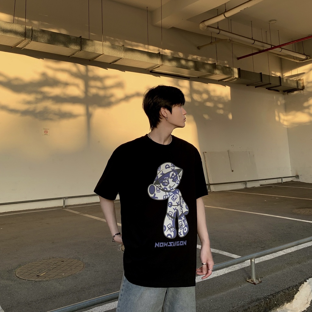 Áo thun NEEDS OF WISDOM Teddy Marcus Tee - Black - Local Brand Chính Hãng