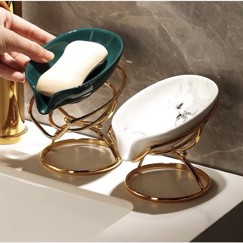 Khay đựng xà phòng , xà bông gốm sứ để phòng tắm , phòng bếp