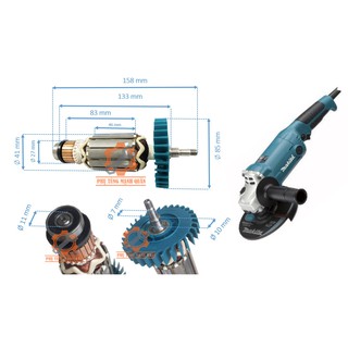 Rotor/ruột máy mài makitaa đĩa 6020 6010 5010 5020 dr tặng kèm chổi than cao cấp