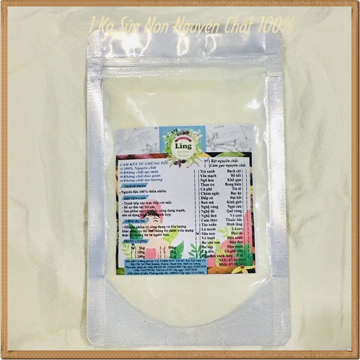 [Sỉ-Rẻ] Bột Sữa Non 1 Ký nguyên chất thiên nhiên 100% có giấy VSATTP và ĐKKD dùng đa công dụng [Lẻ-Sỉ]