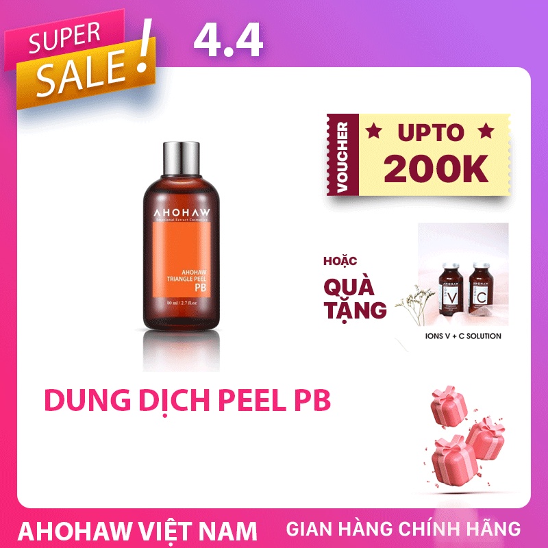 [KÈM QUÀ TẶNG] Peel PB Ahohaw cho da dầu mụn (Tặng 1 tế bào gốc khi mua full)