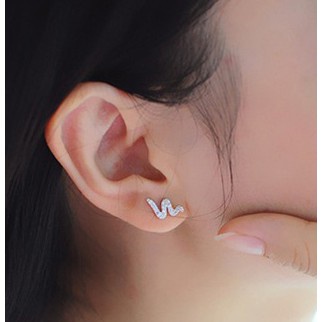 Khuyên tai mạ bạc 925 mặt hoa tuyết ngôi sao ngọc trai nhân tạo nhiều mẫu tùy chọn thời trang Hàn Quốc dành cho nữ