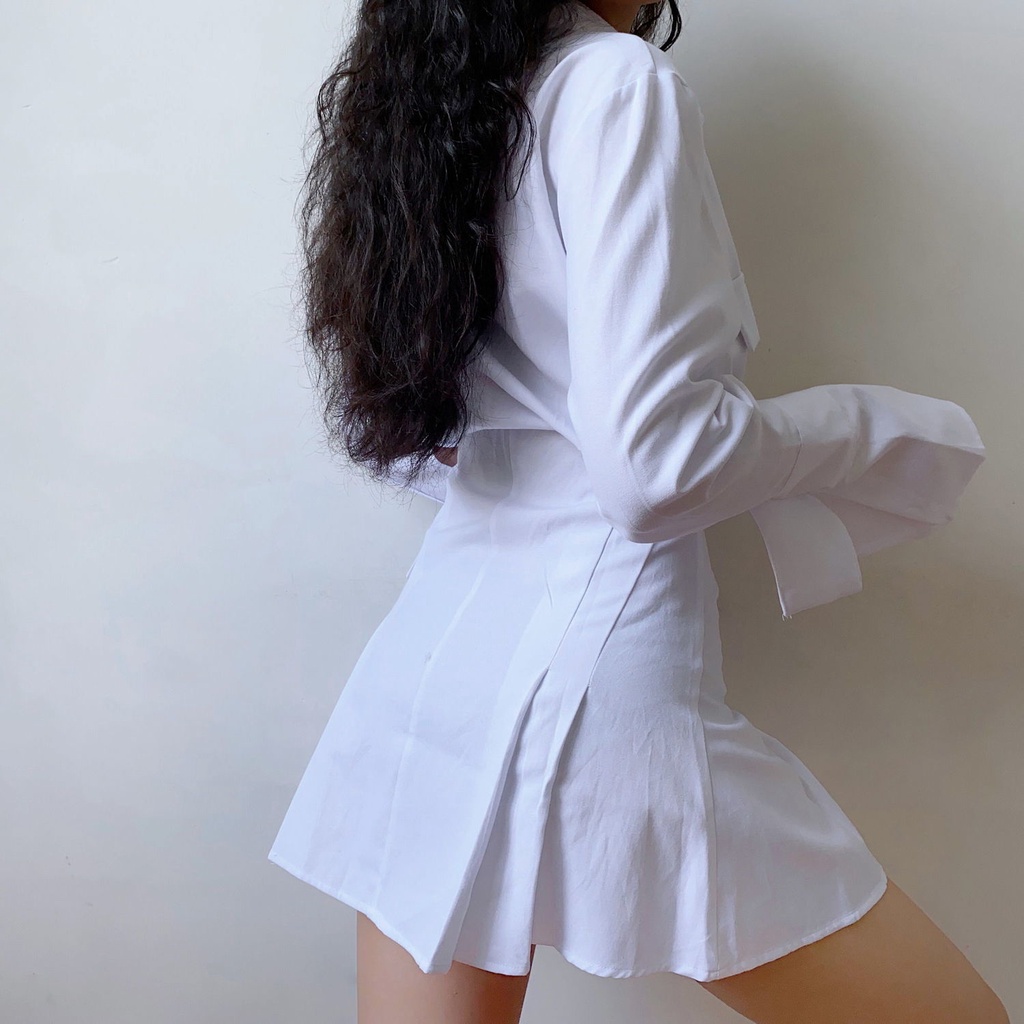 Đầm Tay Dài Ống Loe Thiết Kế Mới Thời Trang Mùa Thu Theo Phong Cách Âu Mỹ Cho Nữ