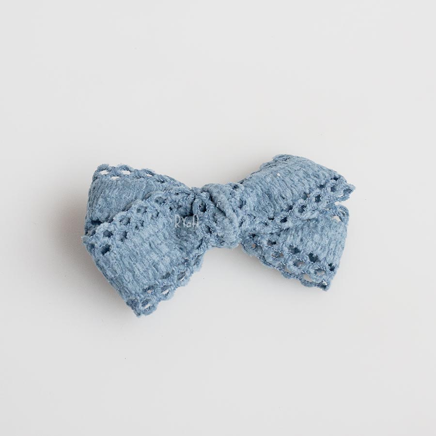 Kẹp tóc cho bé nơ ruy băng nhung lì RYA 11367