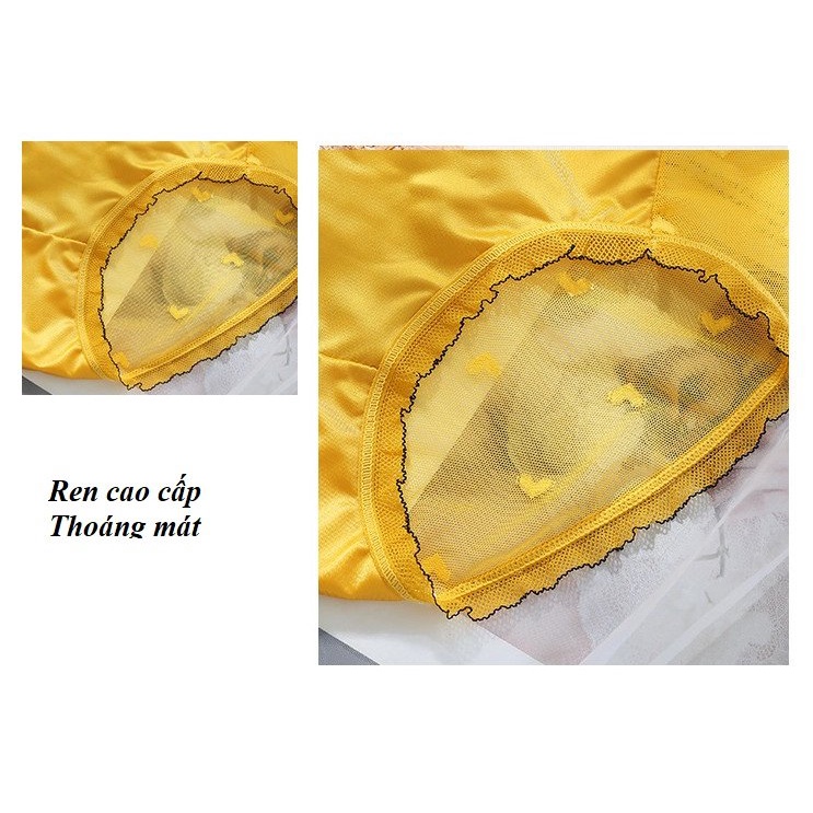 Quần Lót Ren Nữ Sexy Phối Lụa Cao Cấp Thoáng Mát QR06 - Her Sleepwear
