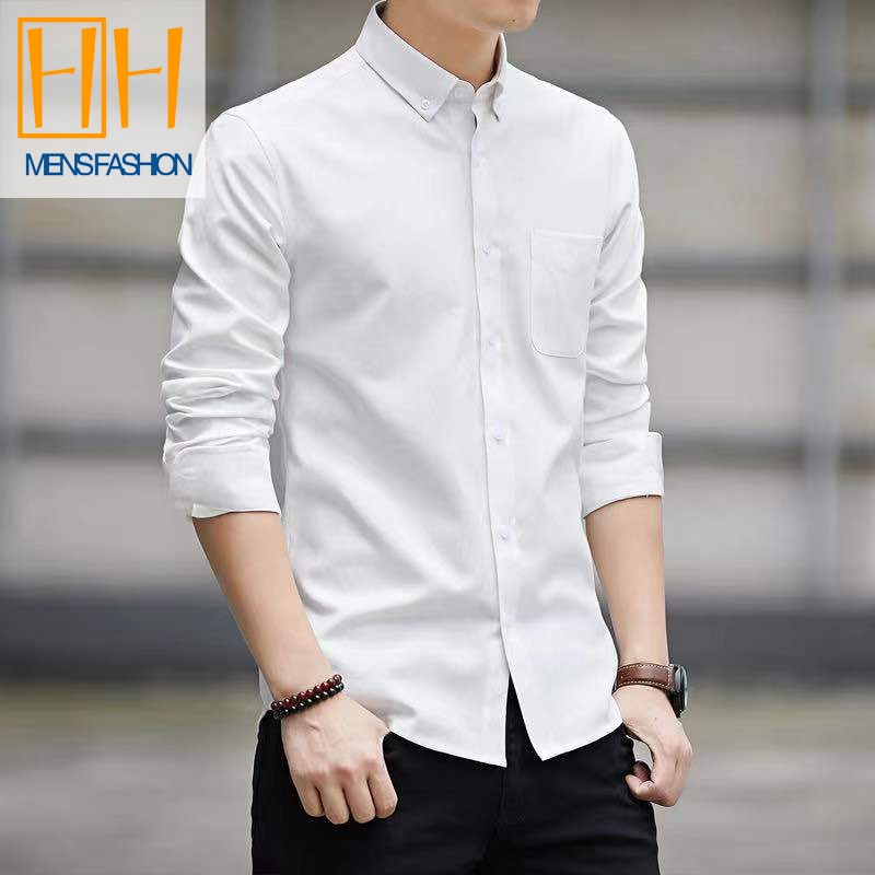 Áo Sơ Mi Tay Dài Vải Oxford Màu Trơn Có 6 Màu Tùy Chọn Thời Trang Cho Nam | BigBuy360 - bigbuy360.vn