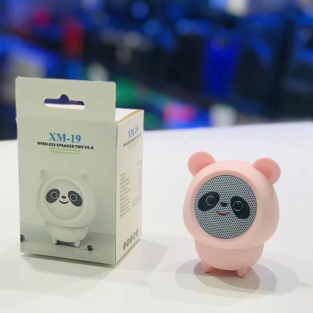 Loa Bluetooth GẤU TRÚC "BĂNG ĐÔN ĐÔN" Không Dây Bass Mạnh Nhiều Màu Dễ Thương Nhỏ Gọn Cực Hot