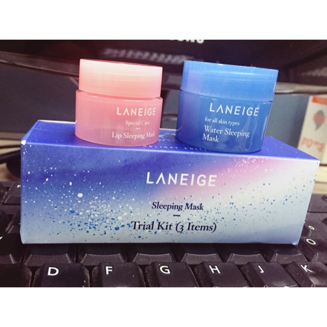 Mặt nạ ngủ và môi Laneige