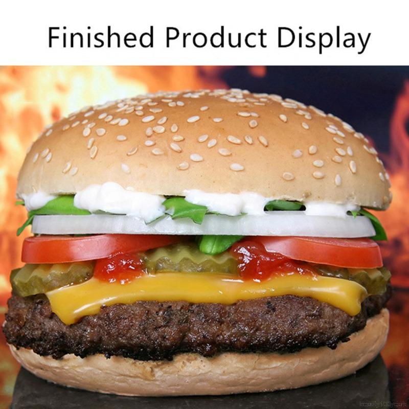 Khuôn Làm Bánh Hamburger Bằng Nhôm Chống Dính 4inch Tiện Dụng Cho Nhà Bếp