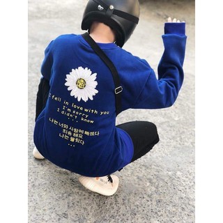 🌈freeship 50k 🔥 áo hoodie sweater kiểu hàn - áo phông hoa cúc unisex nam, nữ