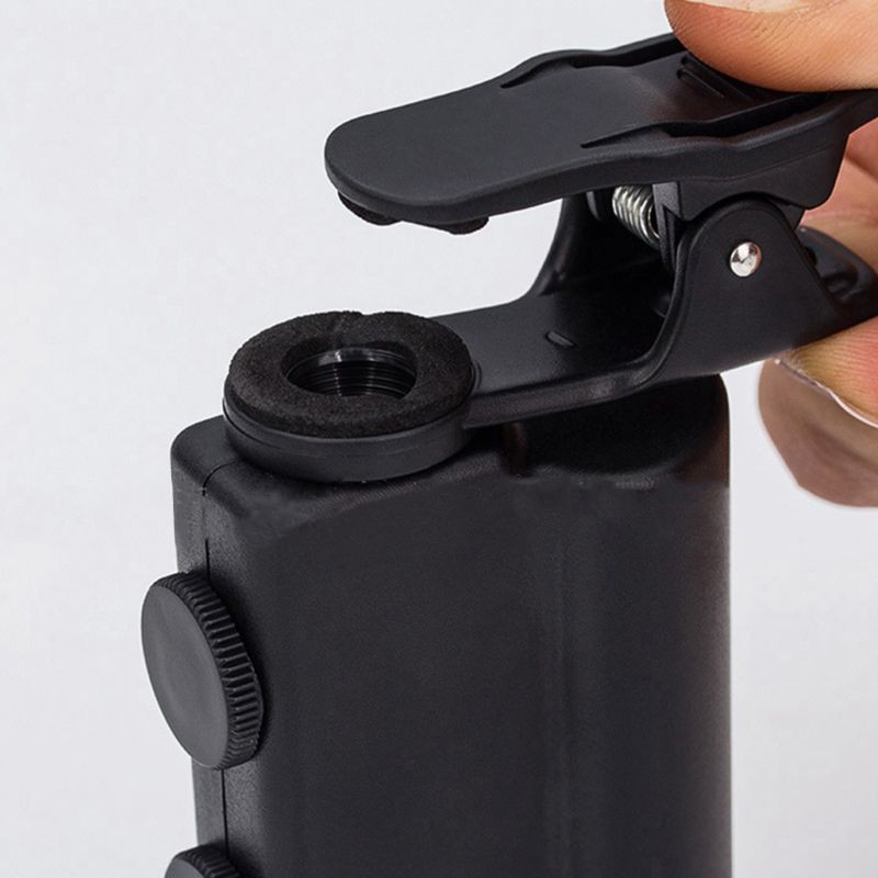 AOT.100X Portable Magnifying Glass Universal Mobile Phone Mini Clip LED Microscope