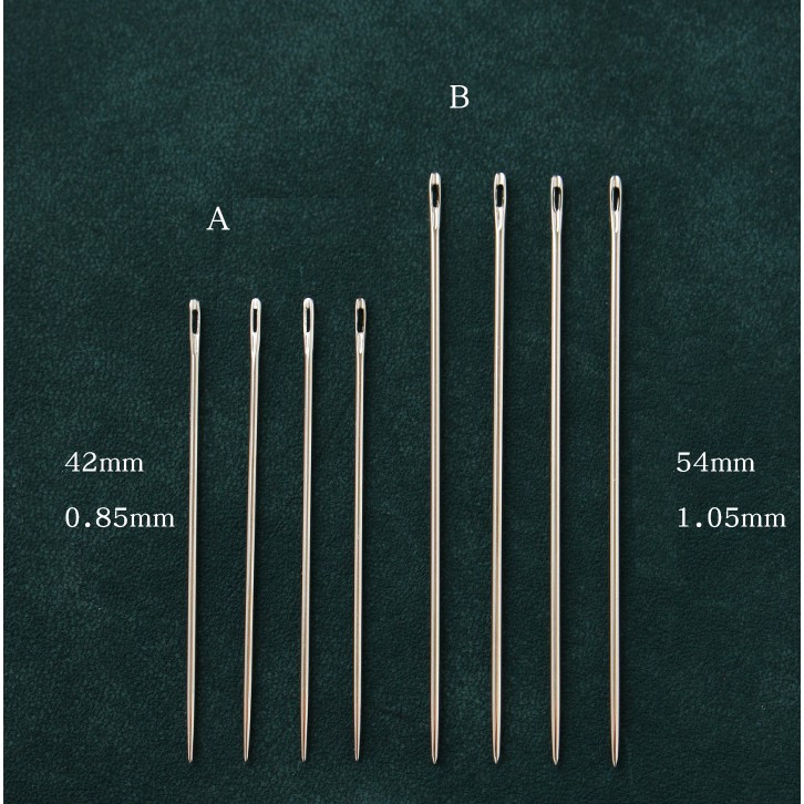 Vỉ 5 kim khâu jamas Herme.s đầu tù - dụng cụ làm đồ da thủ công