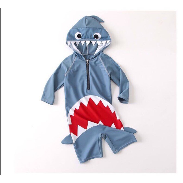 Bộ Bơi Bé Trai, Đồ Bơi Bé Trai Cao Cấp Hình Cá Mập Baby Shark Dễ Thương