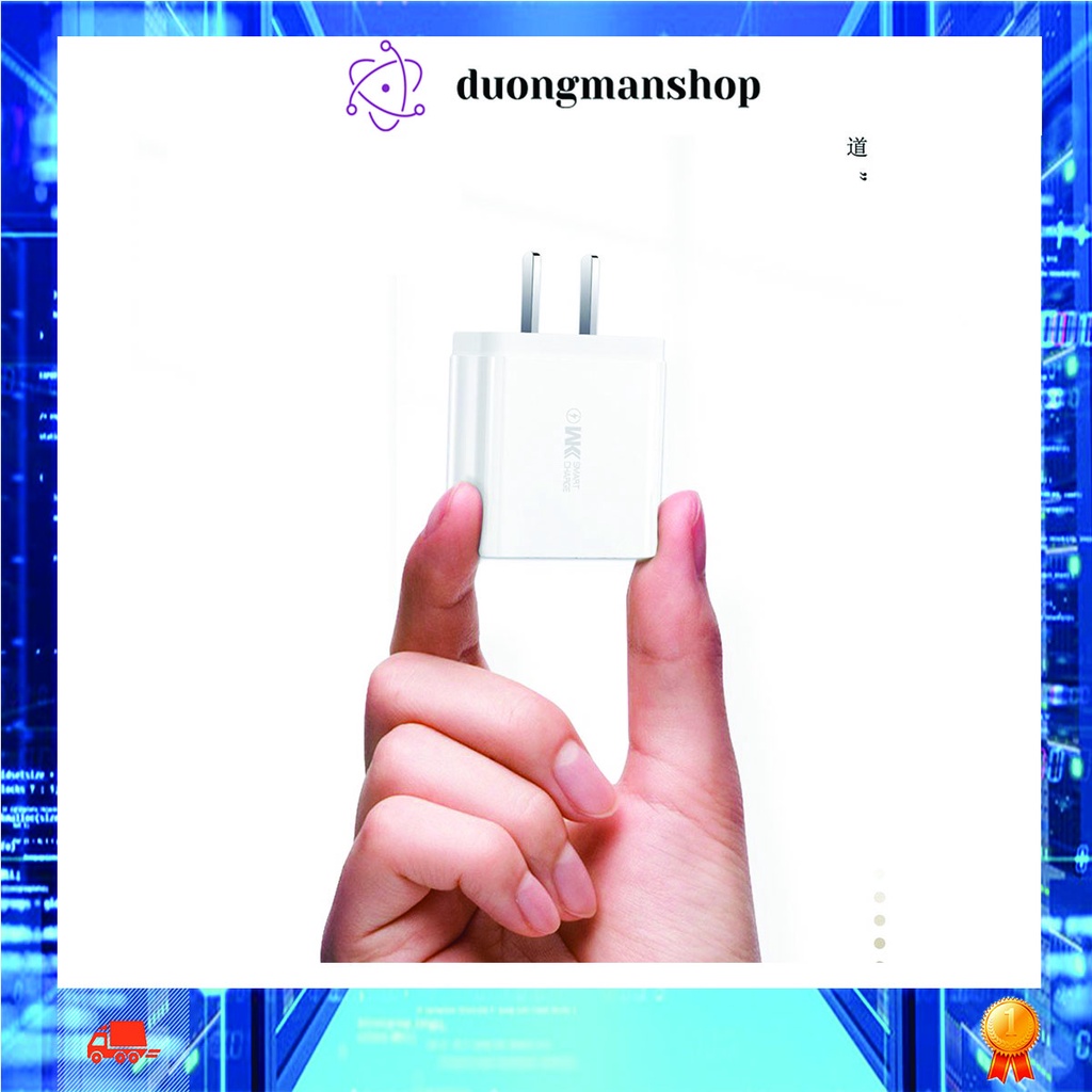 Củ sạc nhanh WK 10W WP- U118 chính hãng bảo hành 3 tháng siêu bền chống cháy duongmanshop