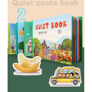 Sách bóc dán QUIET BOOK nhiều chủ đề giúp bé trai gái thông minh sáng tạo Đồ chơi giáo dục