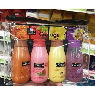 Bộ 4 chai sữa tắm Cottage mini 50ml