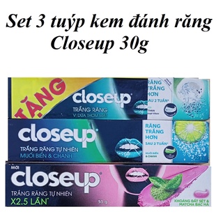 3 tuýp Kem đánh răng closeup 30g