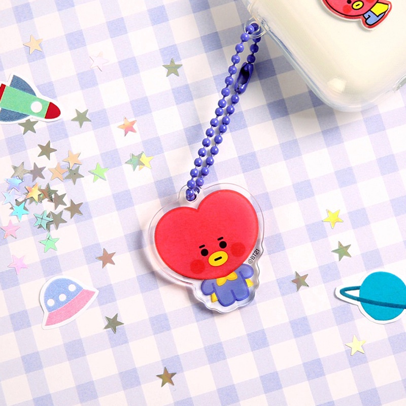 XiaoboACC Móc Khóa Hình Các Nhân Vật BT21 Xinh Xắn Dễ Thương