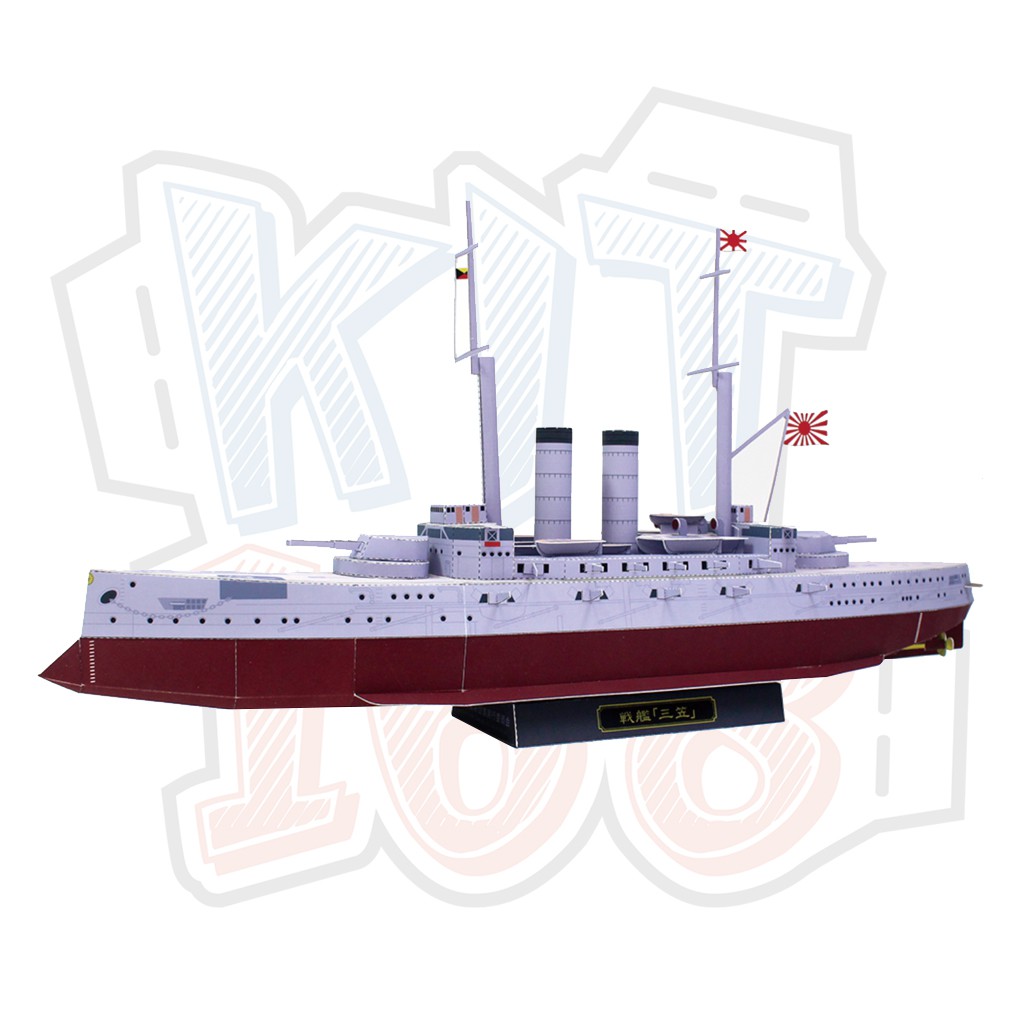 Mô hình giấy tàu thuyền Chiến hạm Mikasa